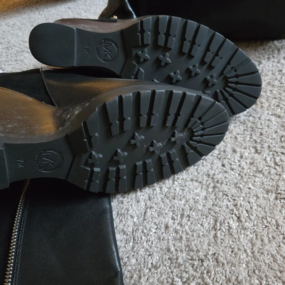 Michael Kors Black ZipUp Black Wedge Heel - Picture 4 of 5